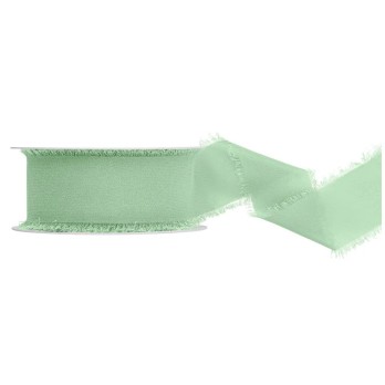 Nastro di chiffon salvia 40 mm/10 m WJ40-10-109