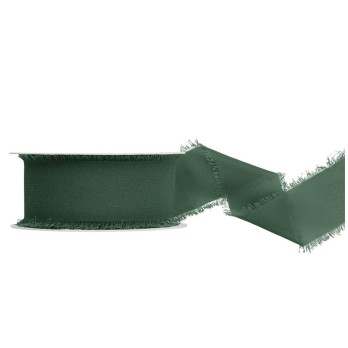 Nastro di chiffon verde bottiglia 40 mm/10 m WJ40-10-012B