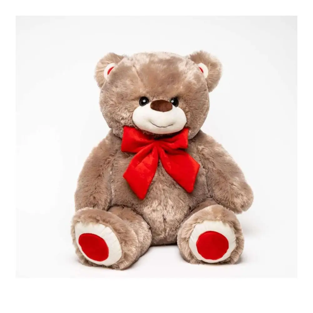Peluche orso 42 cm con fiocco rosso 10470017