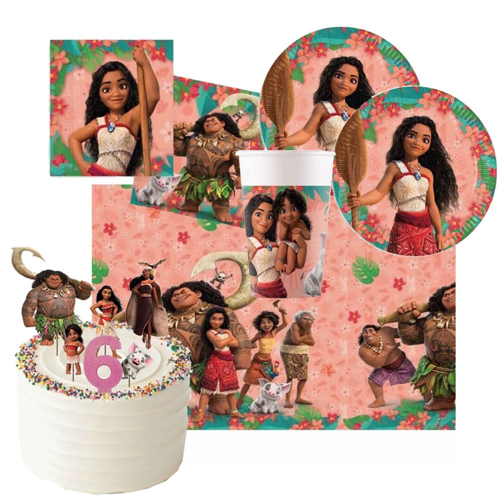 Kit 8 persone Oceania II con picks e candelina numerale