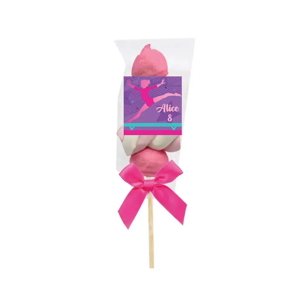 Spiedini di Marshmallow Ginnastica artistica Personalizzabili - kit fai da te
