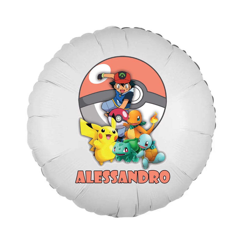 Centrotavola di palloncini Pokemon con foil personalizzabile