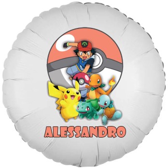 Centrotavola di palloncini Pokemon con foil personalizzabile