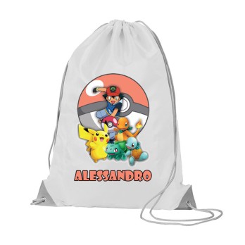 Sacca Zaino in nylon Pokemon - 5pz