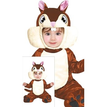 Costume di carnevale scoiattolo 12 mesi