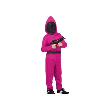 Costume Gioco Coreano Squid game rosa scuro 7-8 anni