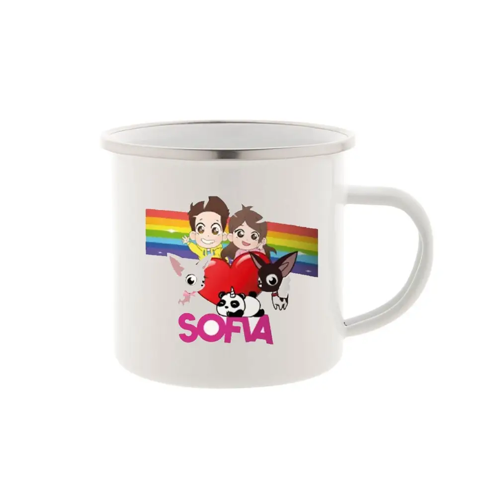 Tazza Vintage in metallo Me contro te Personalizzabile