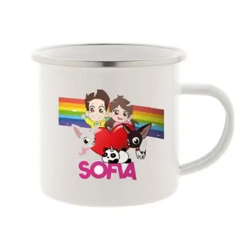 Tazza Vintage in metallo Me contro te Personalizzabile