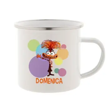 Tazza Vintage in metallo Ansia Inside out 2 Personalizzabile