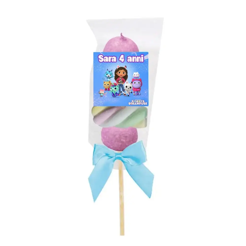 Spiedini di Marshmallow Gabby's Dollhouse Personalizzabili kit Fai da te