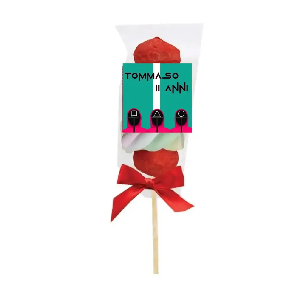 Spiedini di Marshmallow Squid game Personalizzabili - kit fai da te