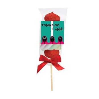 Spiedini di Marshmallow Squid game Personalizzabili - kit fai da te