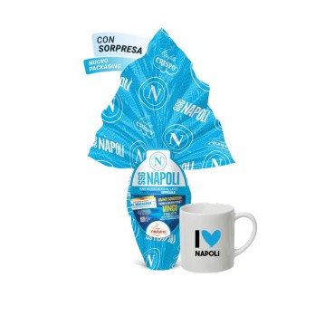 Uovo di Pasqua 220 gr SSC Napoli con tazza