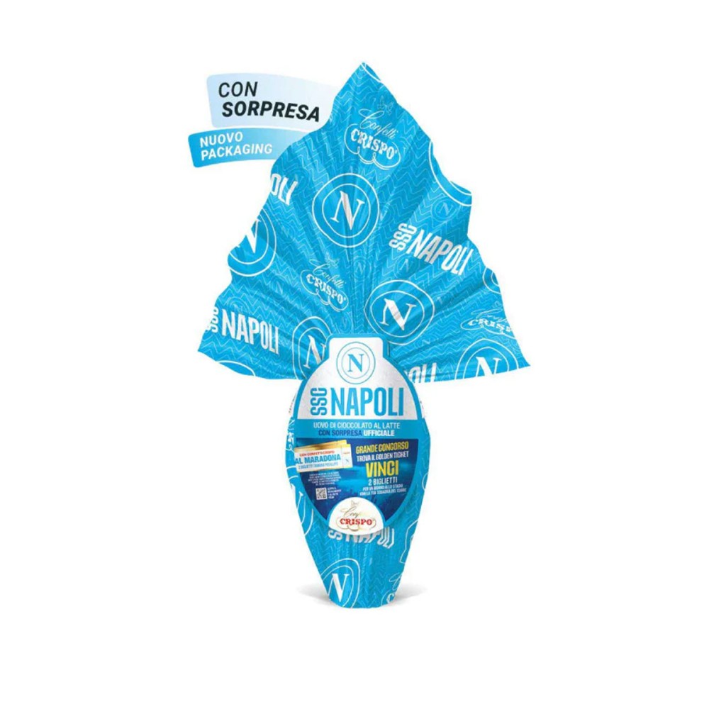 Uovo di Pasqua 220 gr SSC Napoli con tazza