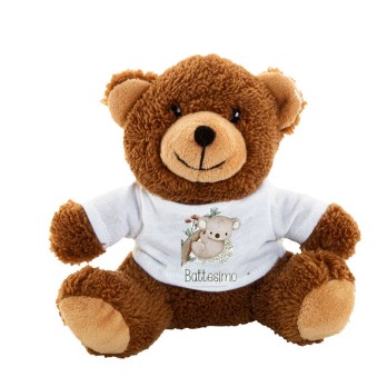 Orsetto di peluche 15 cm con maglietta personalizzabile