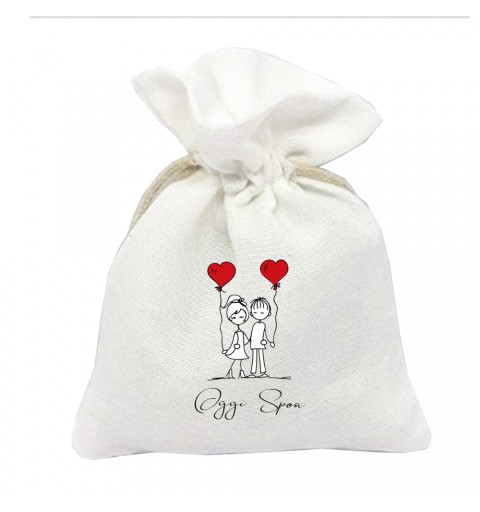 10 SACCHETTI  PERSONALIZZABILI OGGI SPOSI