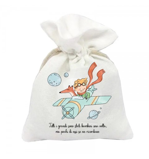 10 Sacchetti personalizzabili Piccolo Principe new
