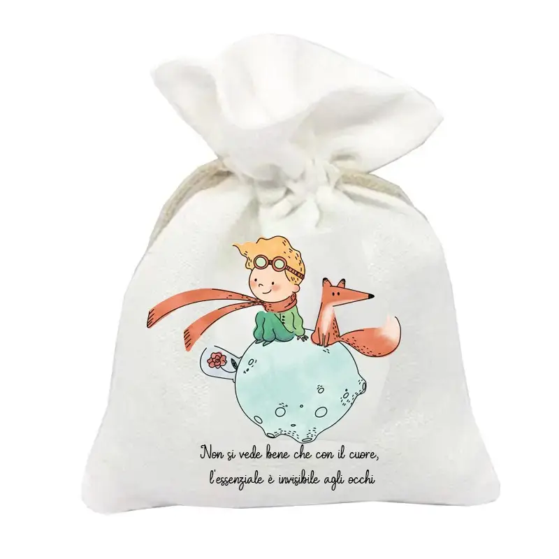 10 Sacchetti personalizzabili Piccolo Principe new