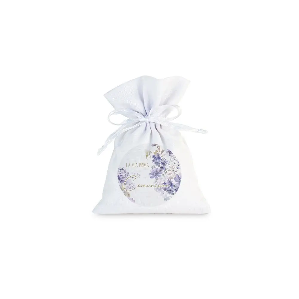 10 Sacchetti Prima Comunione personalizzabili Viola