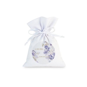 10 Sacchetti Prima Comunione personalizzabili Viola