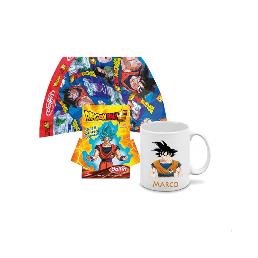 Uovo di pasqua Dragonball 220 g + tazza personalizzabile