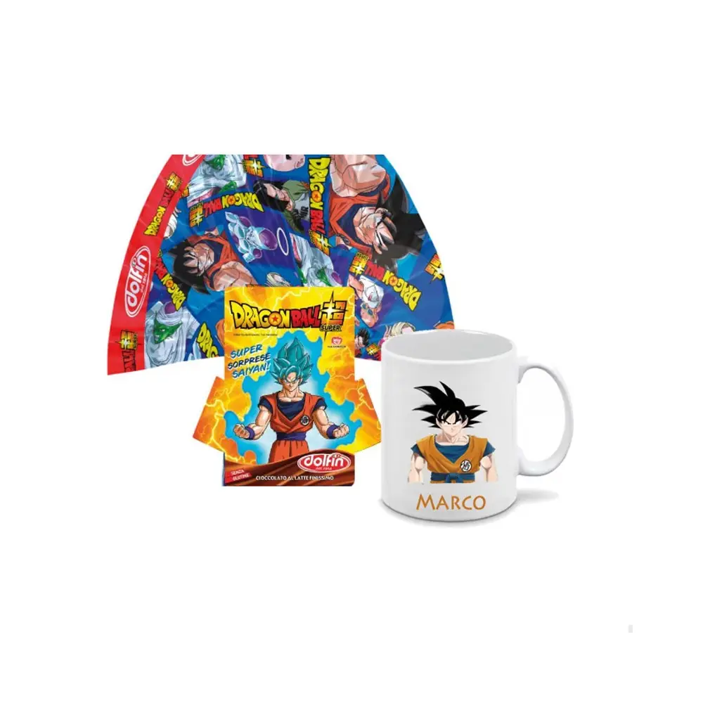 Uovo di pasqua Dragonball 220 g + tazza personalizzabile