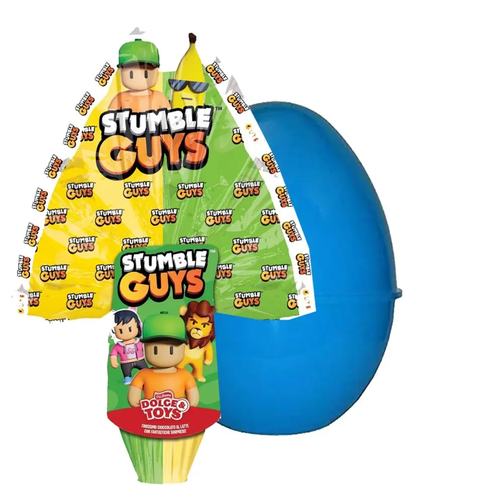 Uovo di pasqua Stumble Guys 250 g + guscio celeste