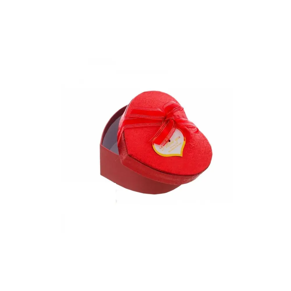 SCATOLA CUORE CON NASTRINO ROSSO 11,5 CM