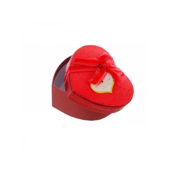 SCATOLA CUORE CON NASTRINO ROSSO 11,5 CM