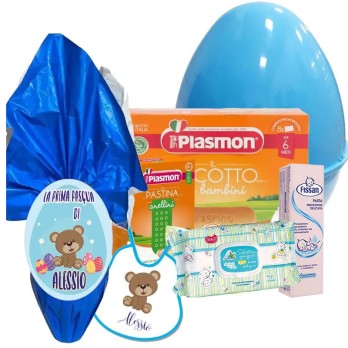 Set Uovo di Pasqua Orsetto Plasmon Personalizzabile