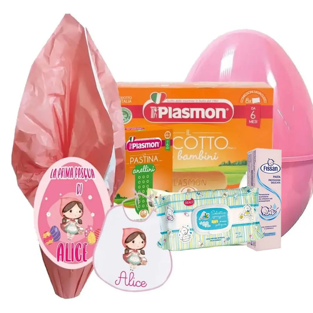 Set Uovo di Pasqua Cappuccetto rosso New Plasmon Personalizzabile