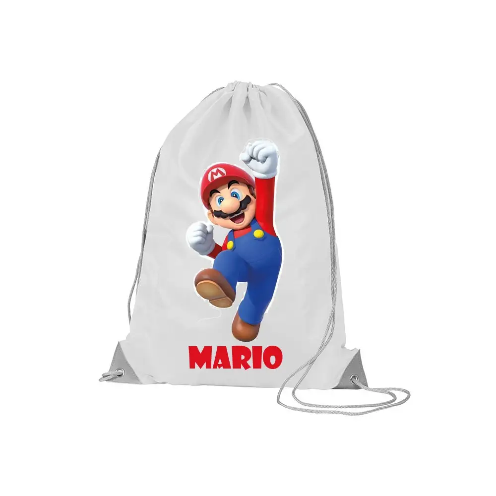 Sacca Zaino in nylon Super Mario - 5 pz