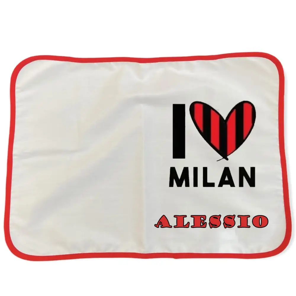 Tovaglietta Americana I love Milan personalizzabile