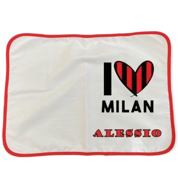 Tovaglietta Americana I love Milan personalizzabile
