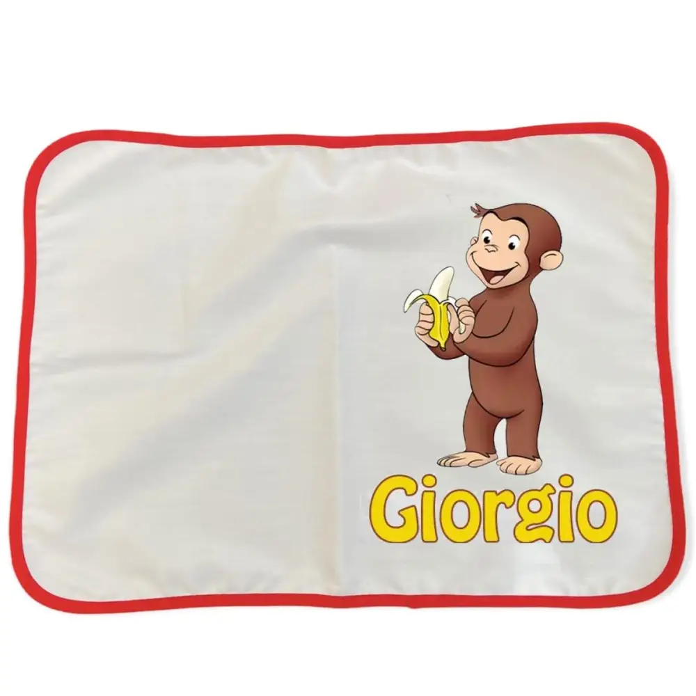 Tovaglietta Americana Curioso come George personalizzabile