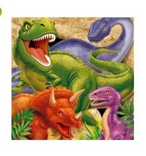 KIT COMPLEANNO DINOSAURI PER 16 PERSONE
