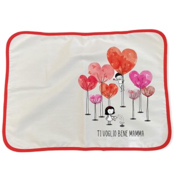 Tovaglietta Americana + tazza alberi festa della mamma personalizzabili