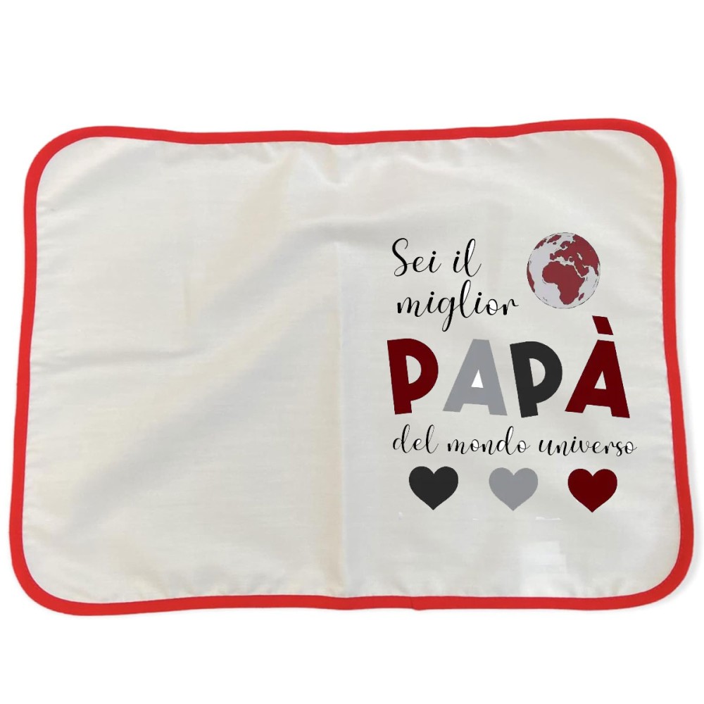 Tovaglietta Americana + tazza Festa del papà personalizzabile