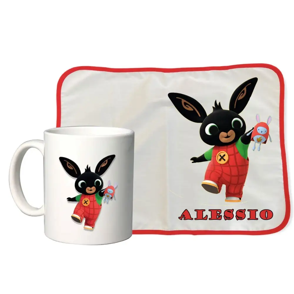 Tovaglietta Americana + tazza Bing personalizzabile