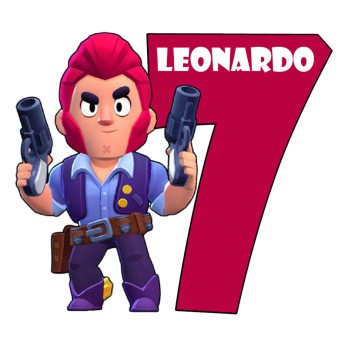 Sagoma in polistirolo Brawl Stars personalizzabile - 60 cm