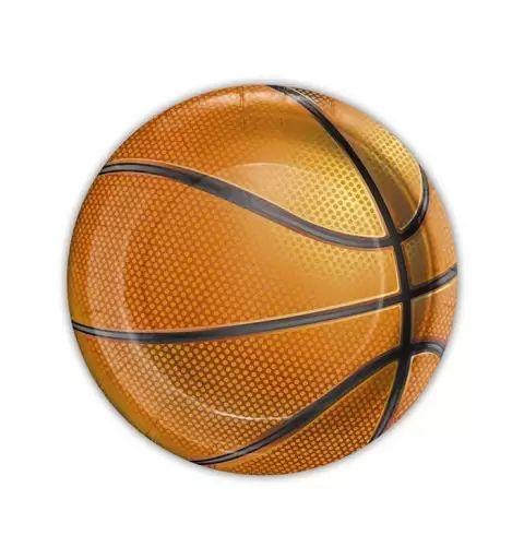 KIT N 24 BASKET NEW COORDINATO TAVOLA COMPLEANNO PALLA CANESTRO SPORT