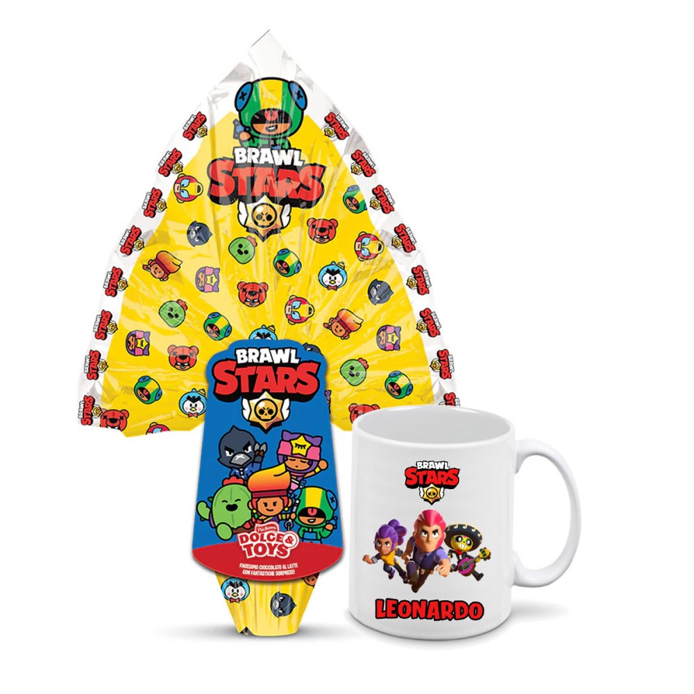 Uovo di Ciocccolato Brawl Stars Gr 250 con tazza personalizzabile