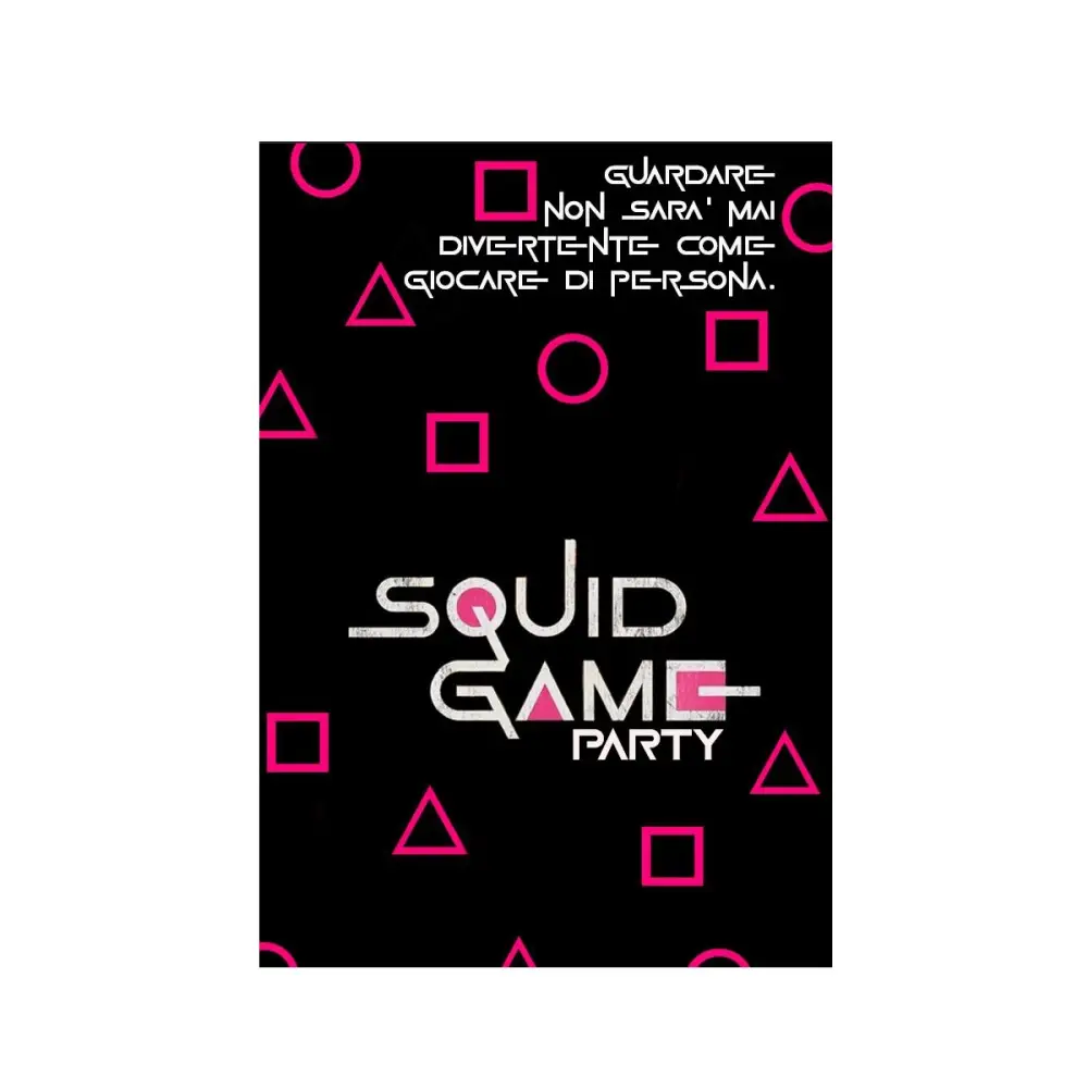 Cartellone di benvenuto Squid Game