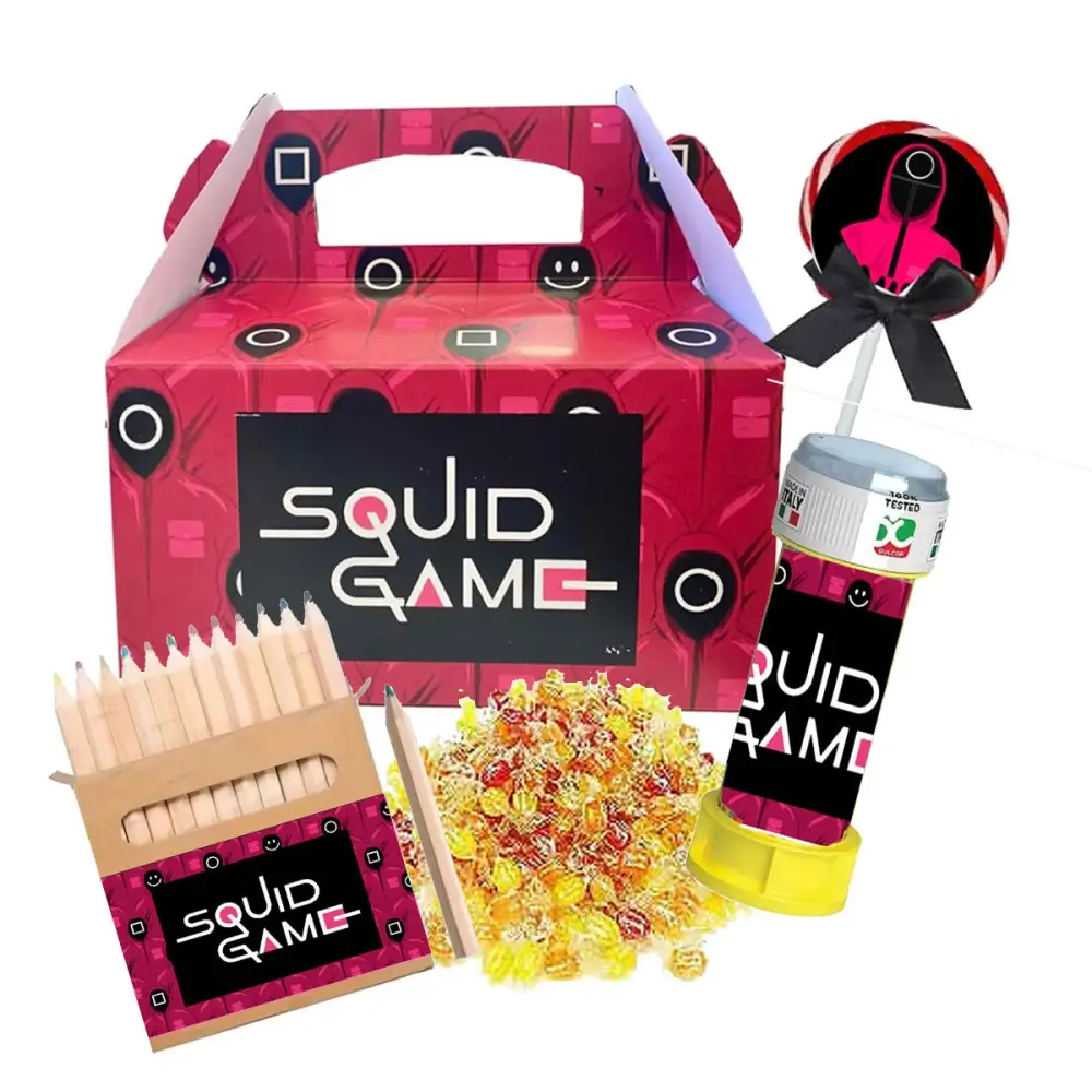 Box scatola Squid Game con gadget - 6 pz