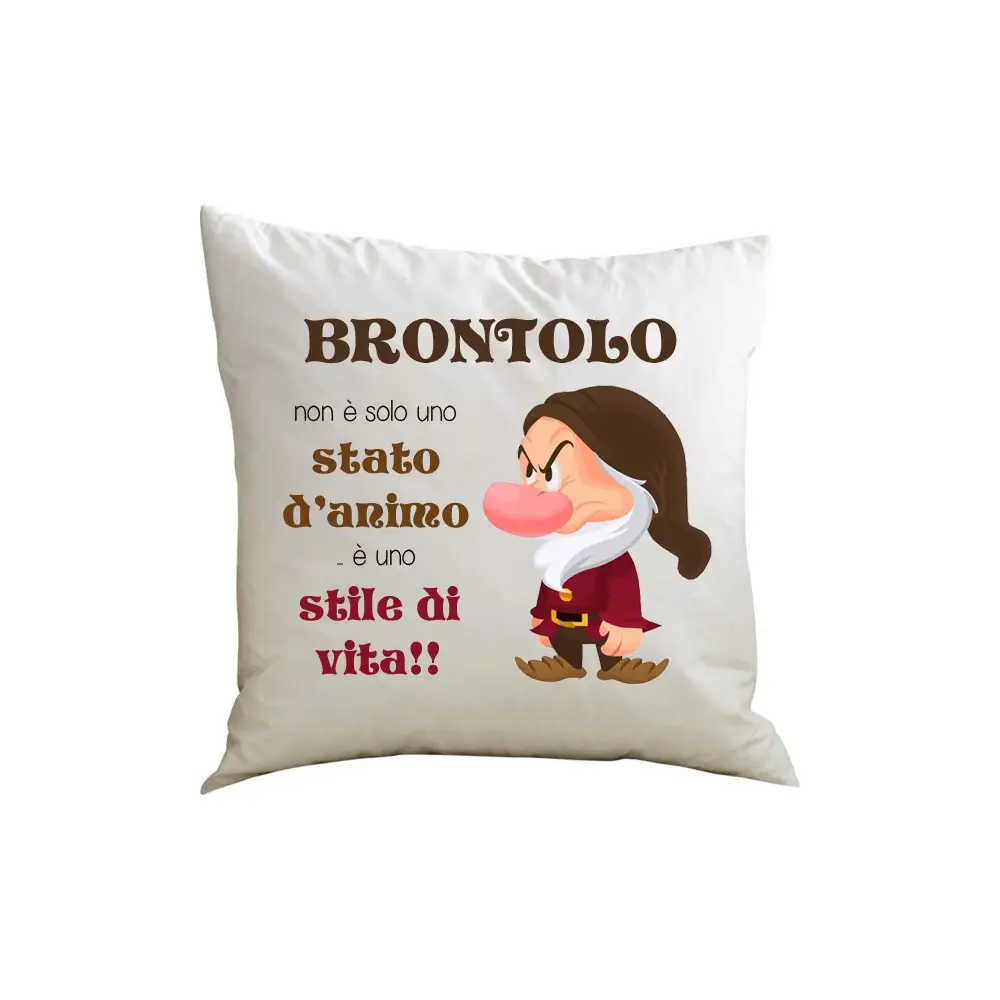 Cuscino Brontolo personalizzabile - 1 pz