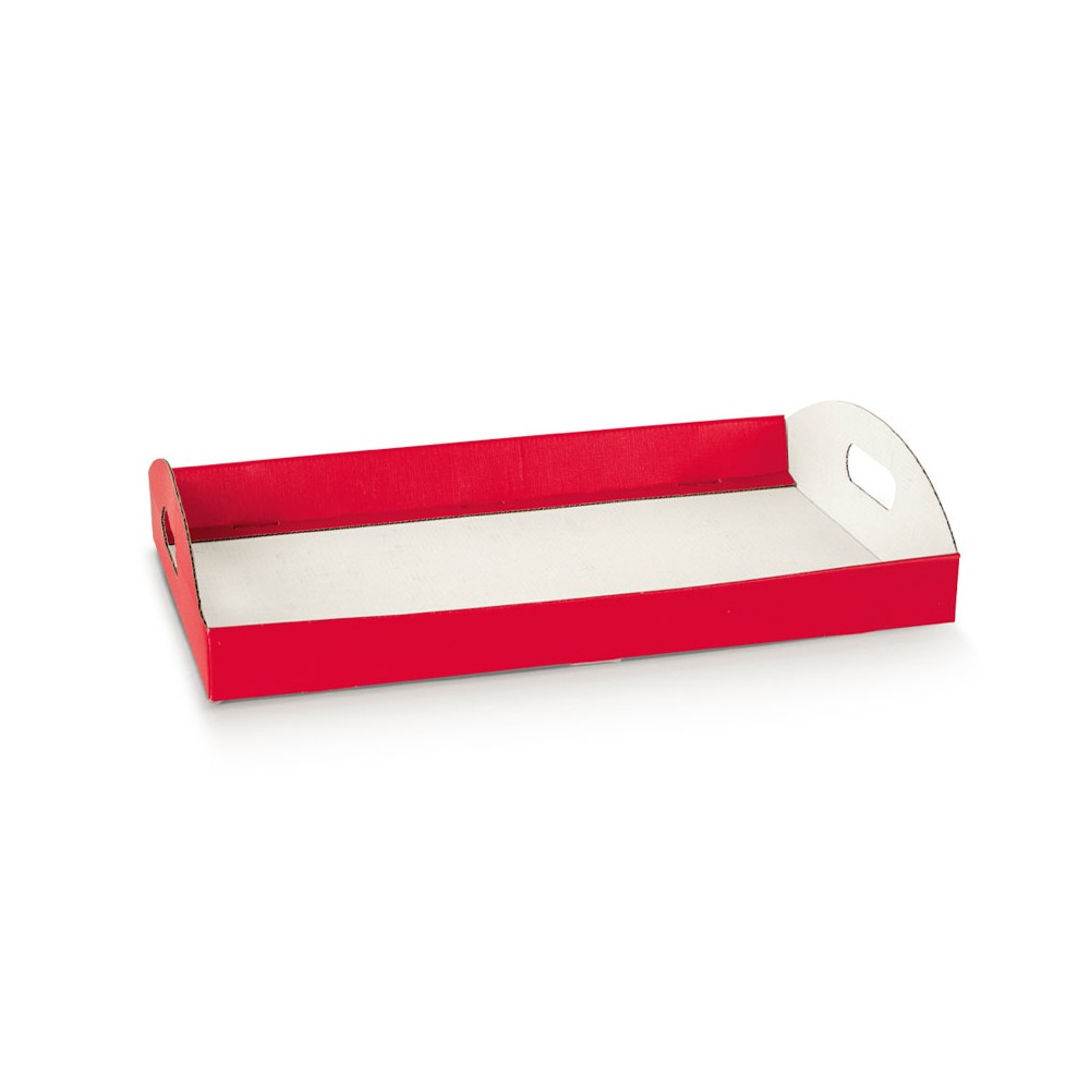 cesto vassoio lino rosso 435 x 290 x 45 mm 138087