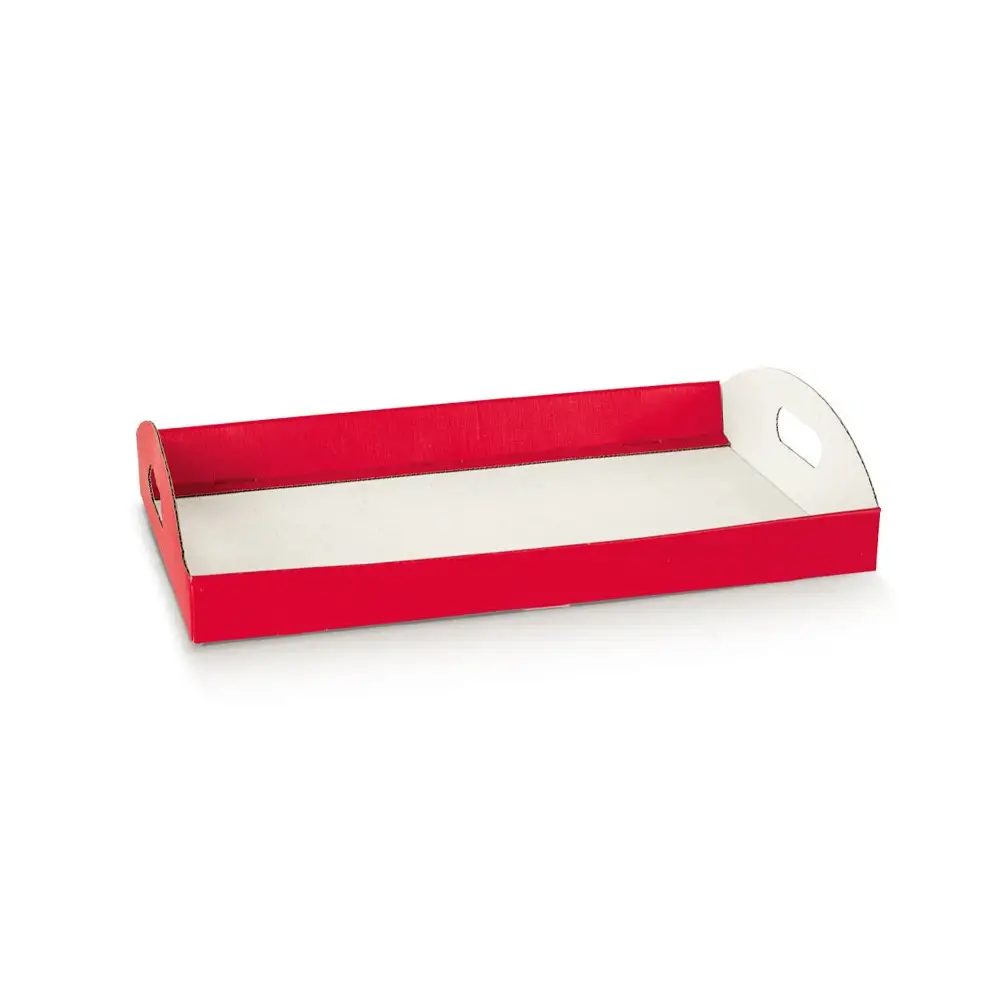 cesto vassoio lino rosso 435 x 290 x 45 mm 138087