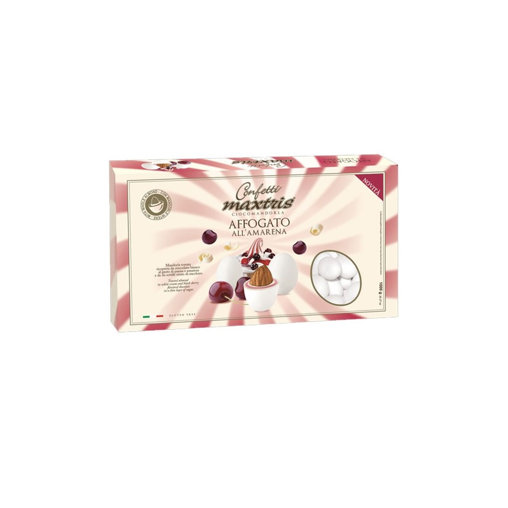 confetti Maxtris Ciocomandorla Affogato all\'Amarena 1kg MAXAFAMA