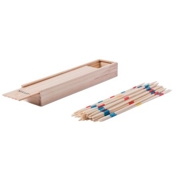 Gioco Mikado in scatola di legno Shanghai 41 bastoncini in legno AP781825
