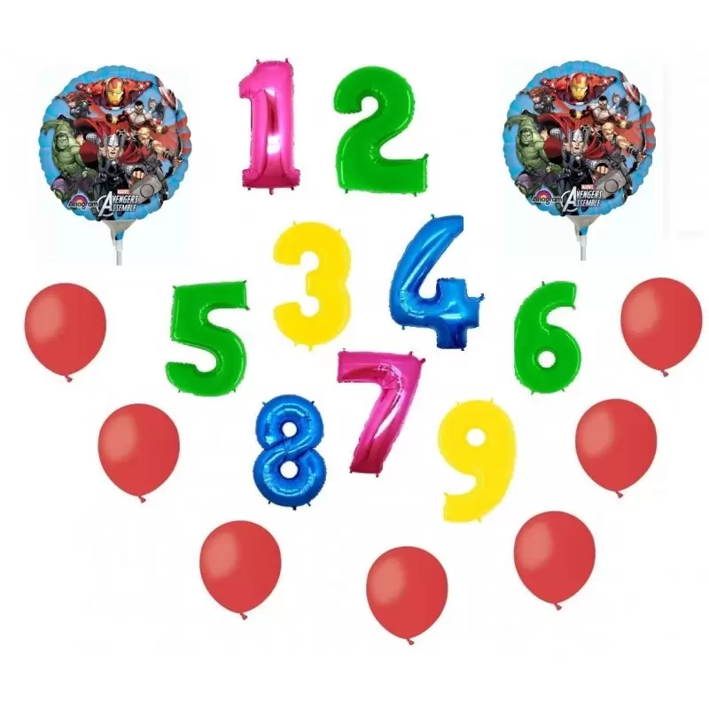 2 PALLONI FOIL PAW PATROL + 1 NUMERO MYLAR COLORATO + 100 PALLONCINI ROSSI A50 